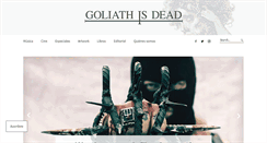 Desktop Screenshot of goliathisdead.com